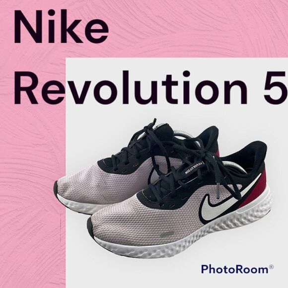 Nike Women's Revolution 5 Iced Marathon Running Shoes Pink & Maroon. Size 9.5 - Picture 1 of 9